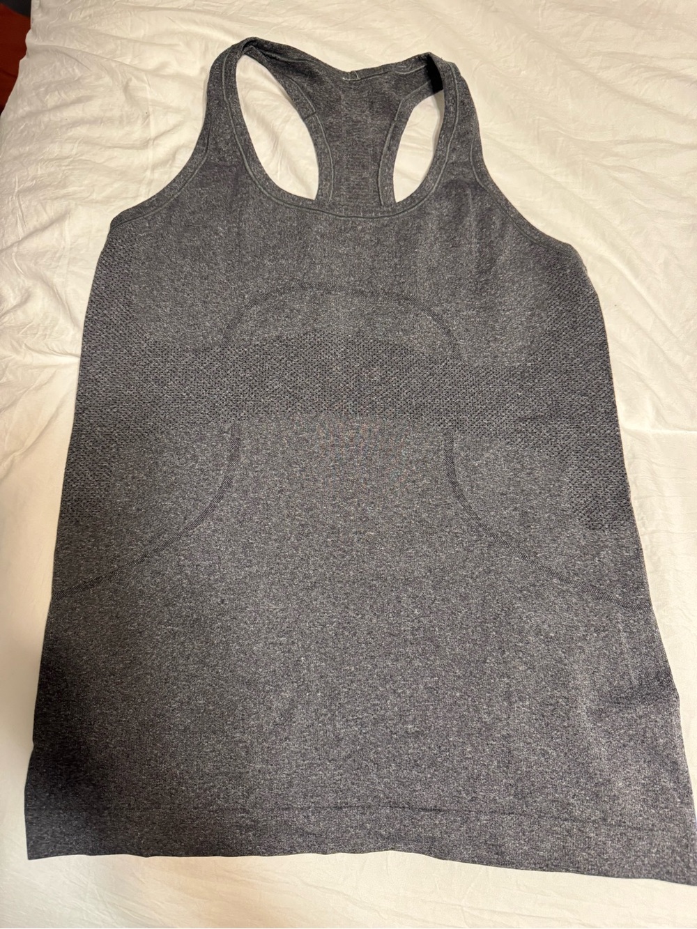 Lululemon Women's Swiftly Racerback Tank Top - Black & Charcoal- full length - Picture 2 of 5